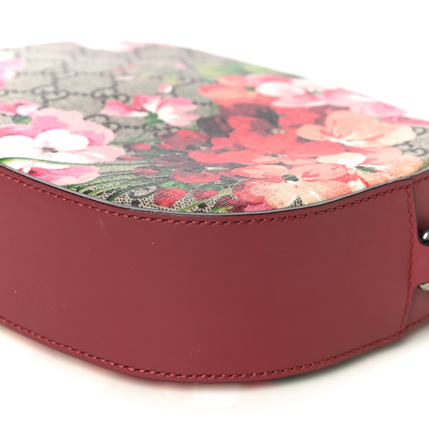 GG Supreme Monogram Blooms Mini Chain Shoulder Bag Beige Multicolor Dry Rose