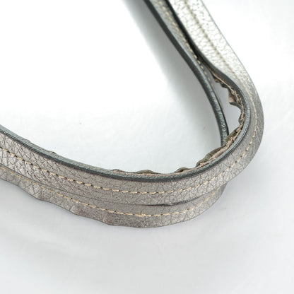 Prada Vitello Daino Shopping Tote Acciaio 9 of 9