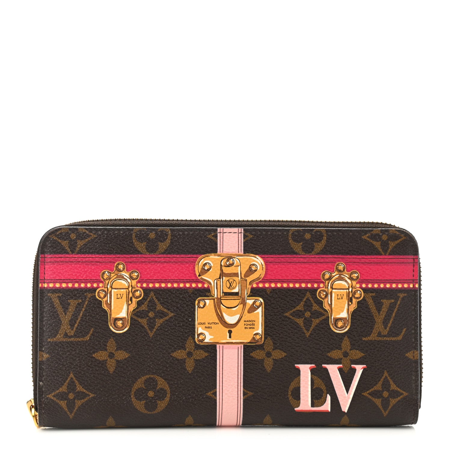 Louis Vuitton Monogram Summer Trunks Zippy Wallet 1 of 7