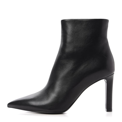 Saint Laurent Santiago Russo Kate 85 Zip Bootie 38 Black 1 of 9