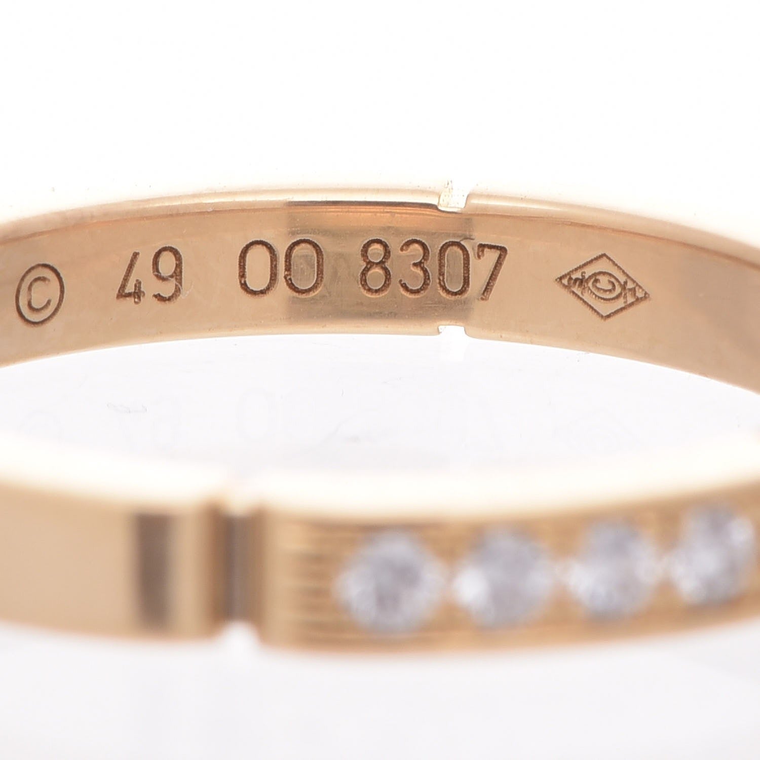 Cartier 18K Yellow Gold Diamond Maillon Panthere Wedding Band Ring 49 5.75 5 of 5
