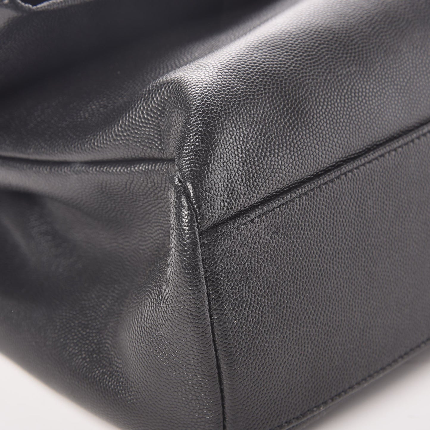 Grain De Poudre Medium West Hollywood Monogram Fold-Over Black