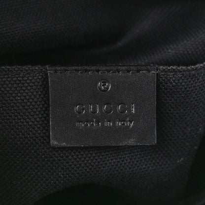 Gucci GG Supreme Monogram Web Small Flat Messenger Bag Black Grey 6 of 12
