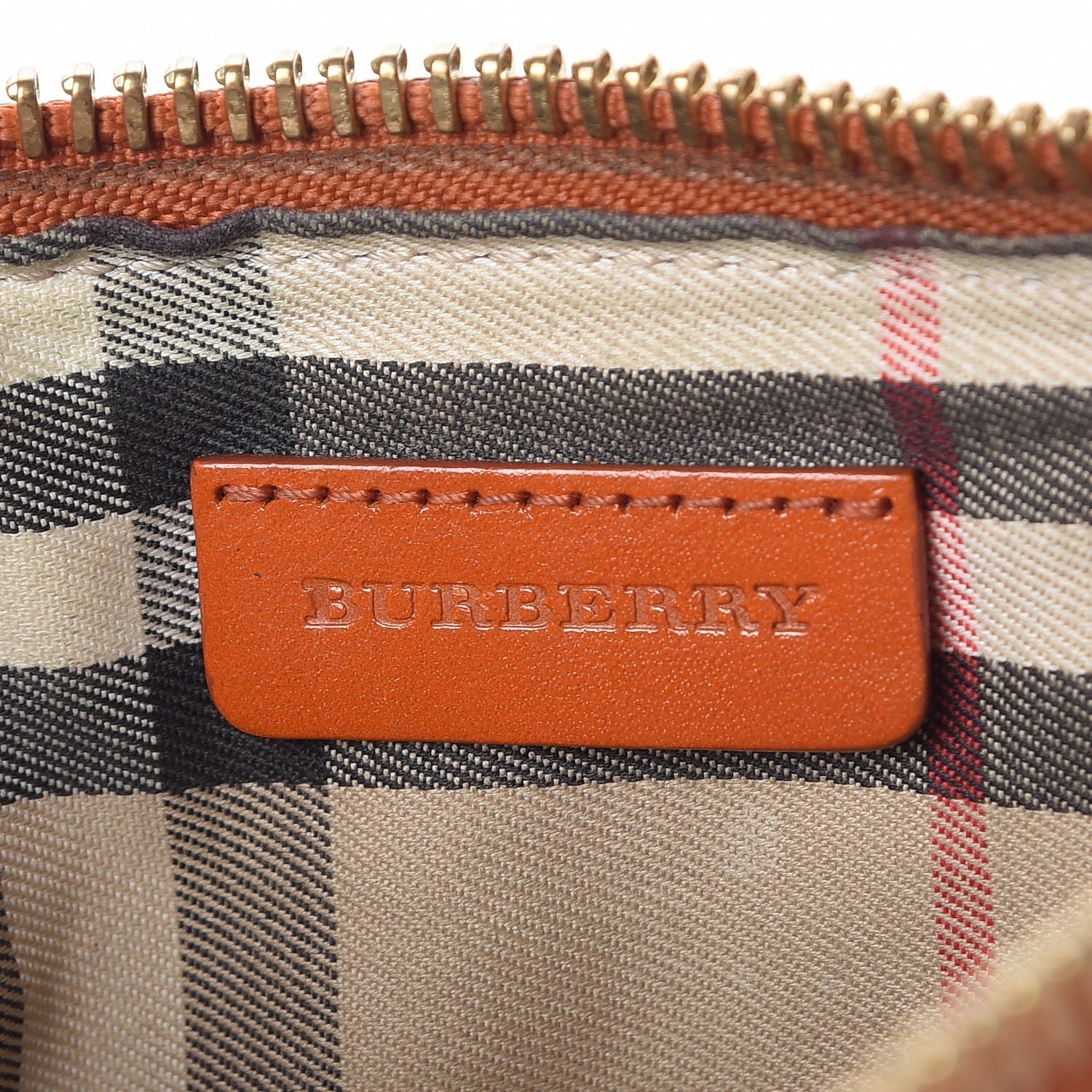 Burberry Signature Grain Calfskin Tassel Peyton Crossbody Clutch Bag Orange 6 of 17