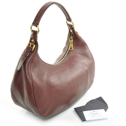 Prada Vitello Daino Hobo Amaranto 3 of 11
