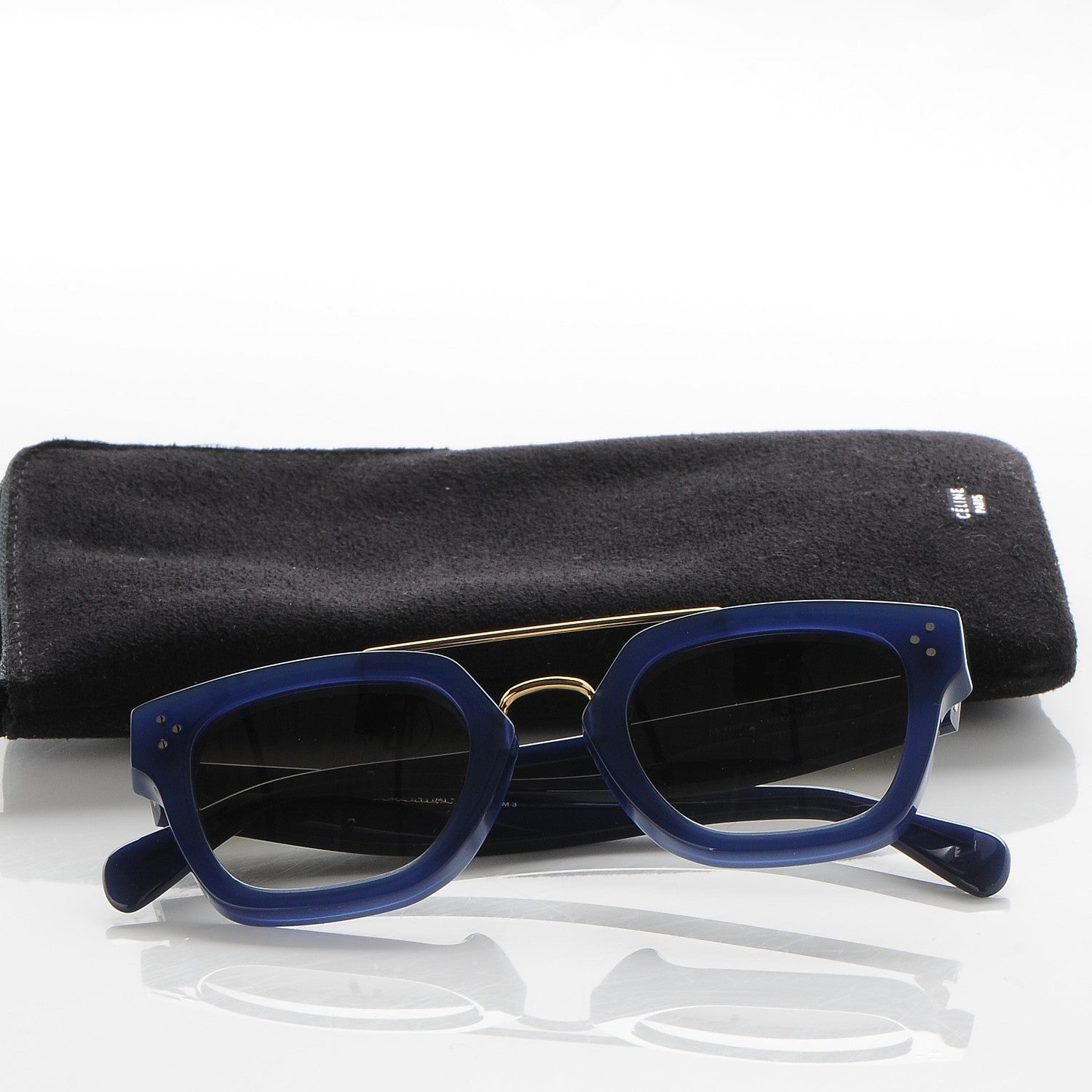 Celine Acetate Bridge Sunglasses CL41077/S Blue 7 of 7