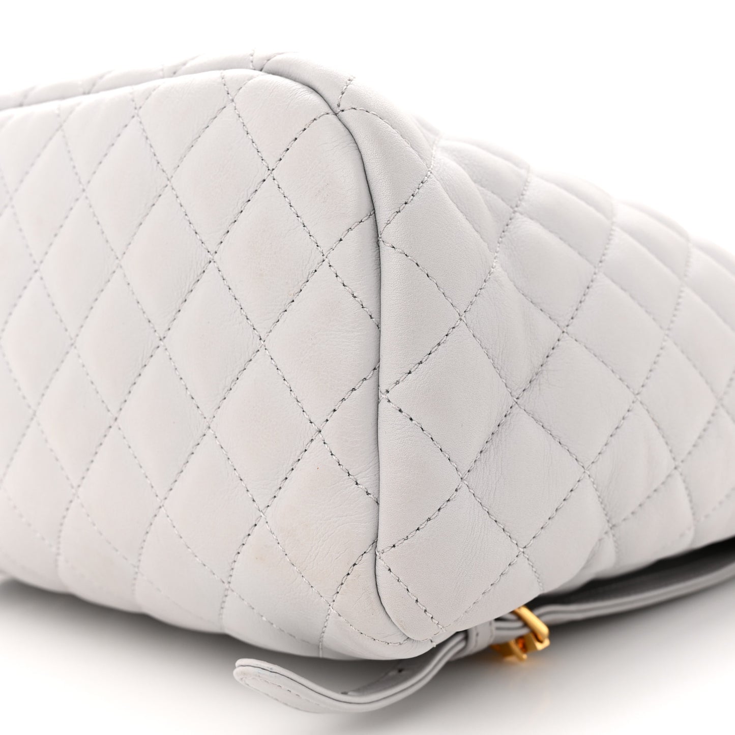 Calfskin Quilted Large Urban Spirit Backpack Grey