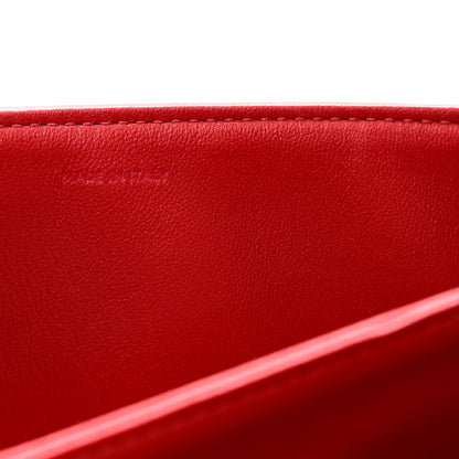Celine Shiny Calfskin Medium Triomphe Red 8 of 11