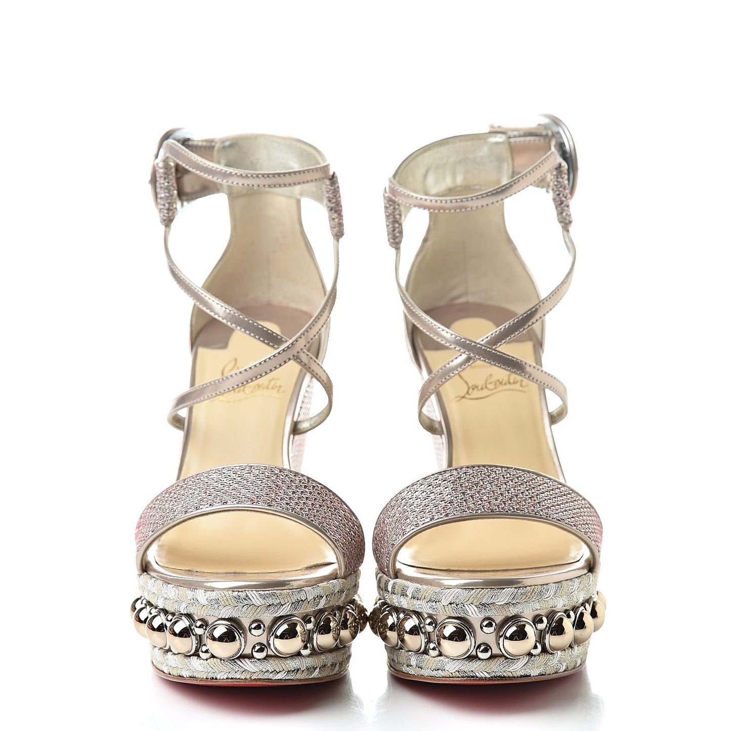 Lurex Chocazeppa 120 Platform Wedge Sandals 36 Lupin