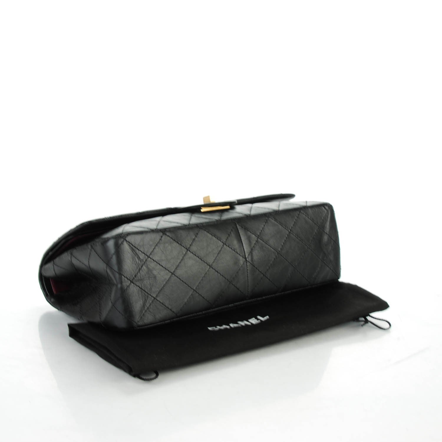 Chanel Aged Calfskin Quilted 2.55 Reissue 227 Flap Black 4 of 7