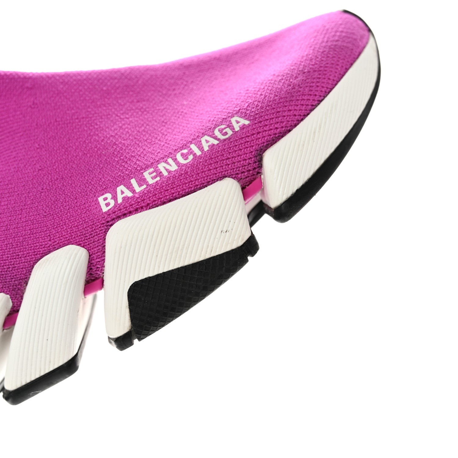 Balenciaga Technical 3D Recycled Knit Womens Speed 2.0 Sneakers 36 Pink White 9 of 14