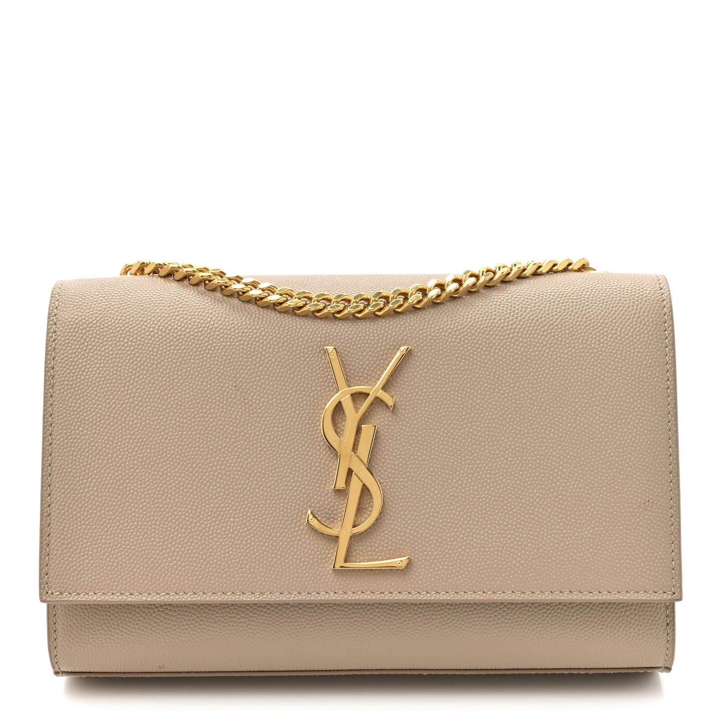 Grain De Poudre Small Monogram Kate Satchel Dark Beige