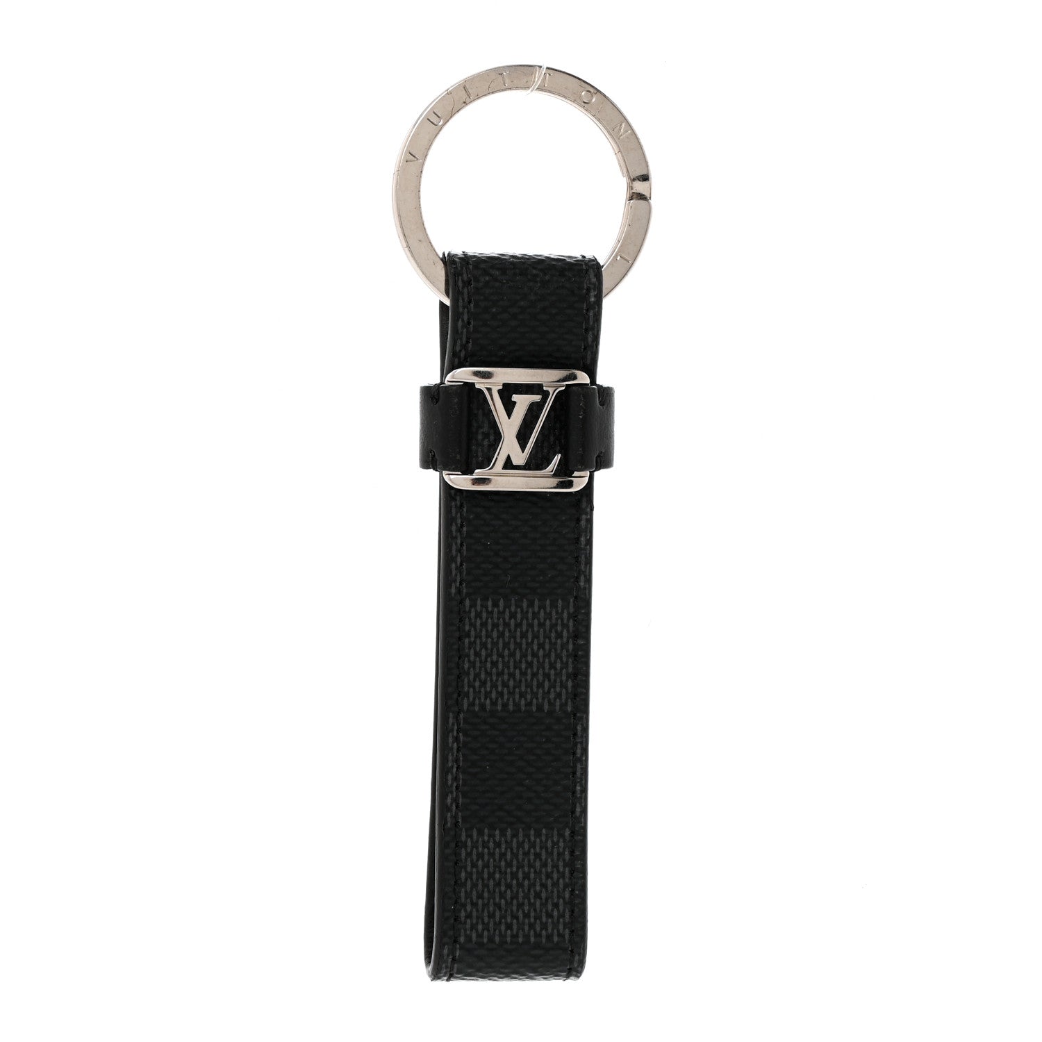 Louis Vuitton Damier Graphite LV Dragonne Key Holder 1 of 3