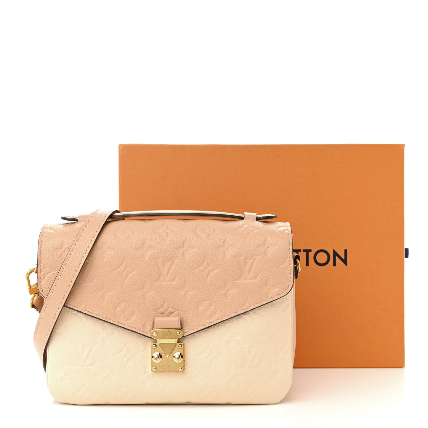 Empreinte Pochette Metis Beige Rose Creme