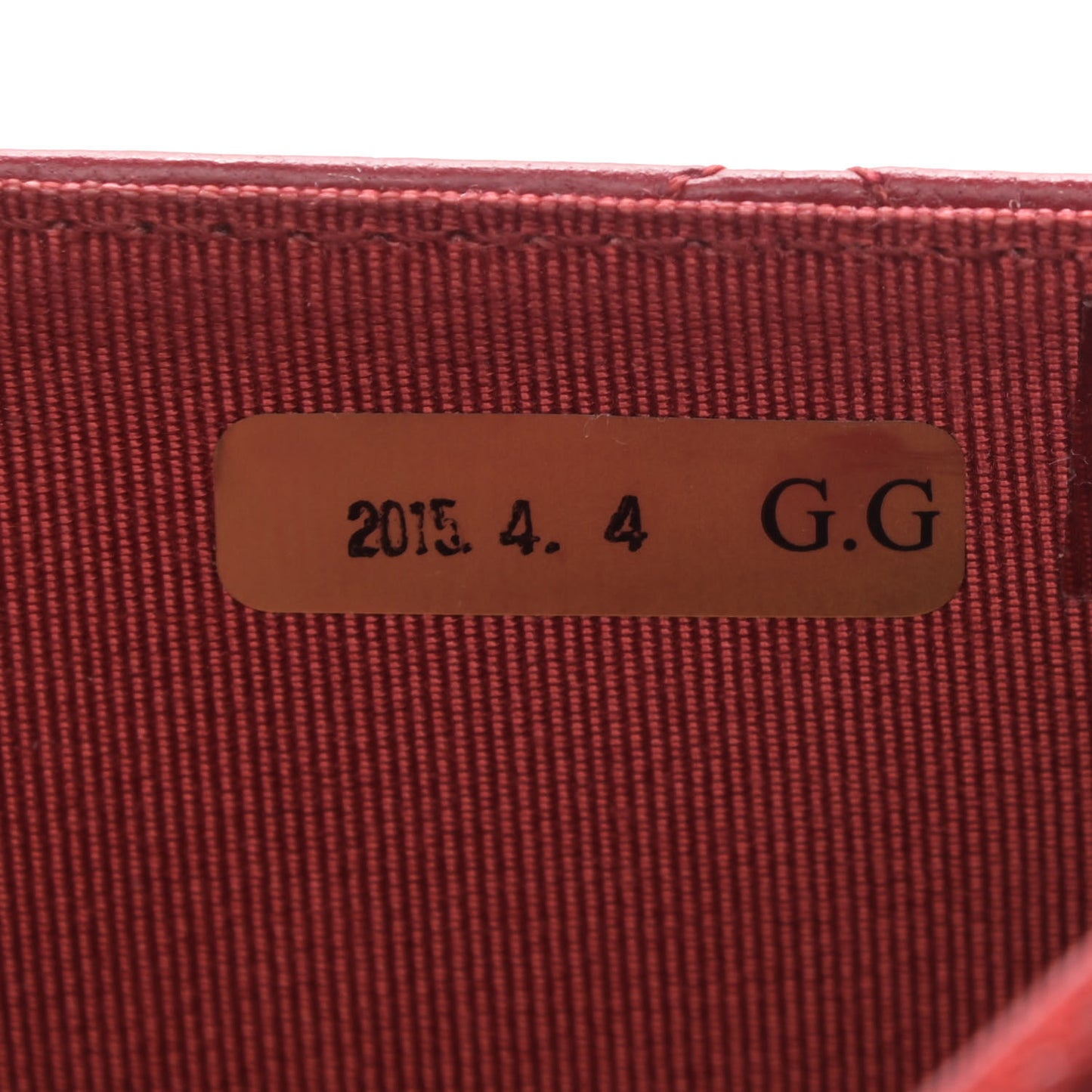 Lambskin Quilted Wallet on Chain WOC Red