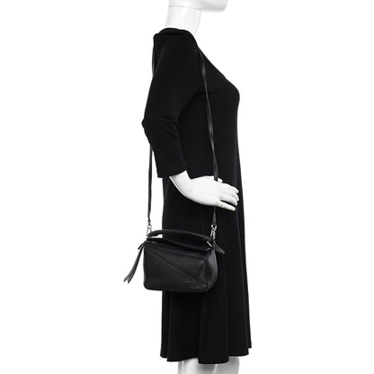 Loewe Calfskin Mini Puzzle Bag Black 2 of 14
