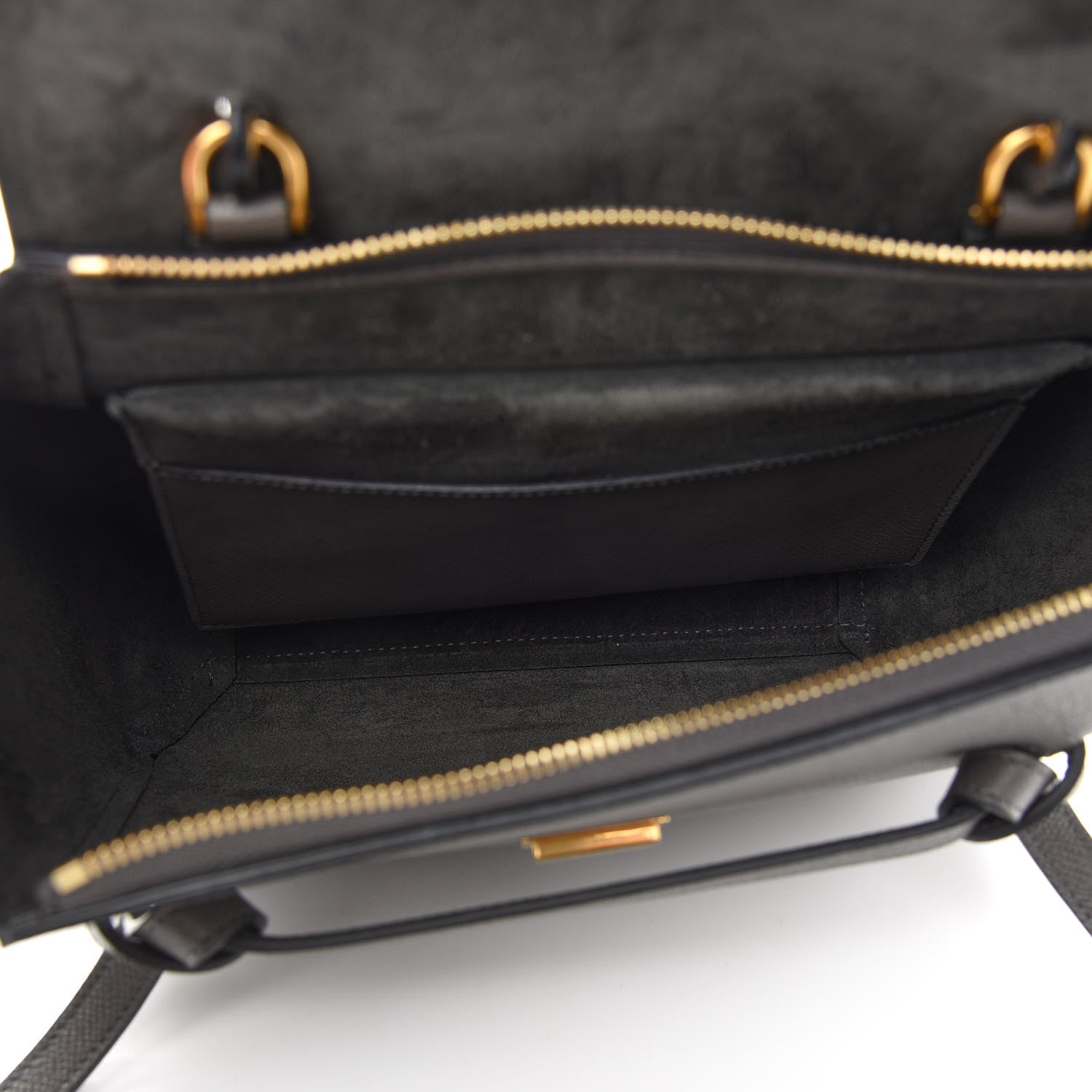 Celine Grained Calfskin Micro Belt Bag Grey 7 of 9