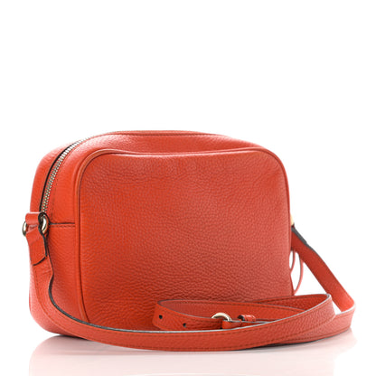 Gucci Pebbled Calfskin Small Soho Disco Bag Sun Orange 2 of 13