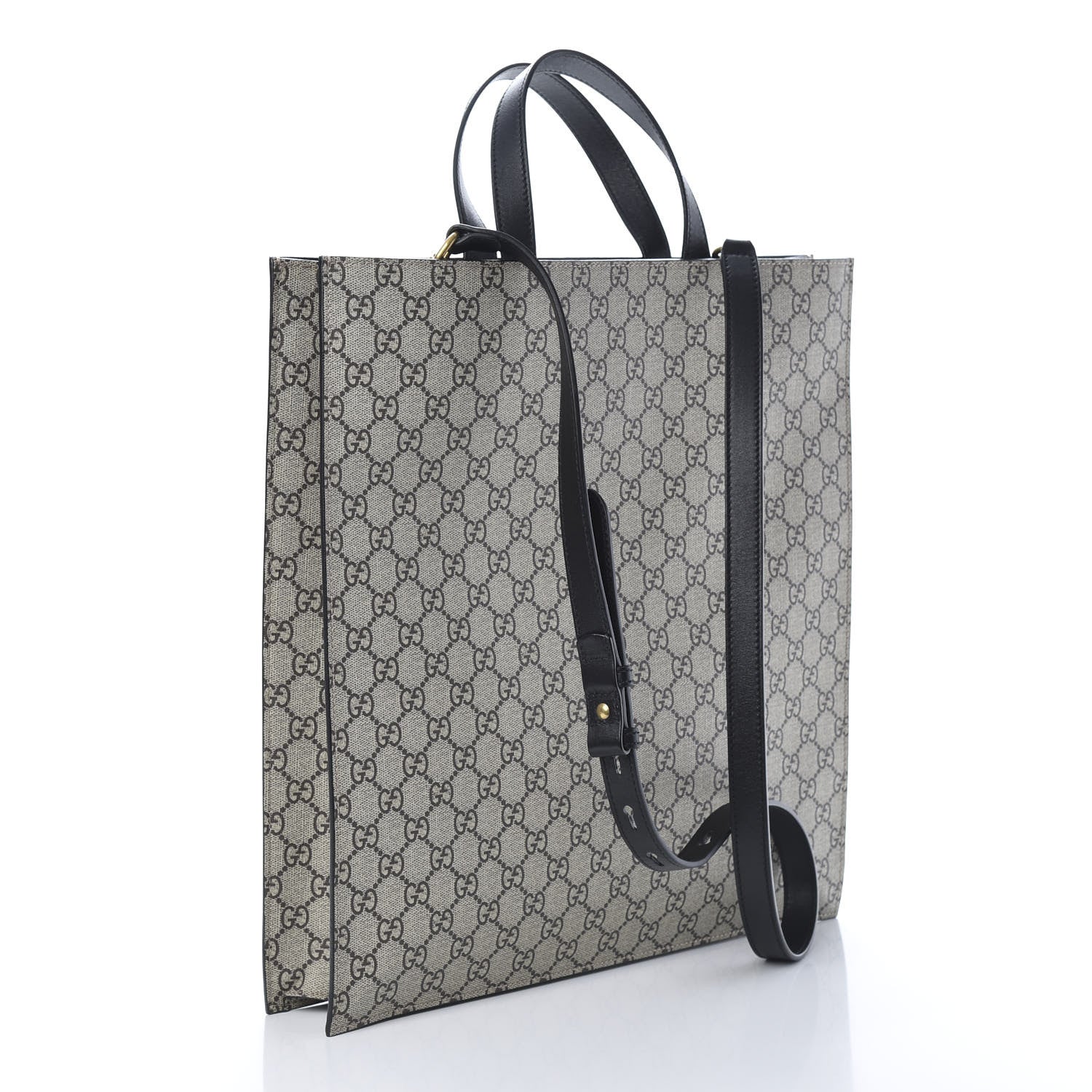 Gucci GG Supreme Monogram L'Aveugle Par Amour Print Vertical Tote Black 2 of 9