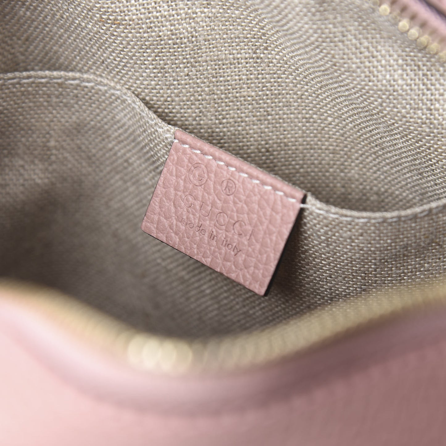 Monogram Mini Bree Messenger Bag Beige Soft Pink