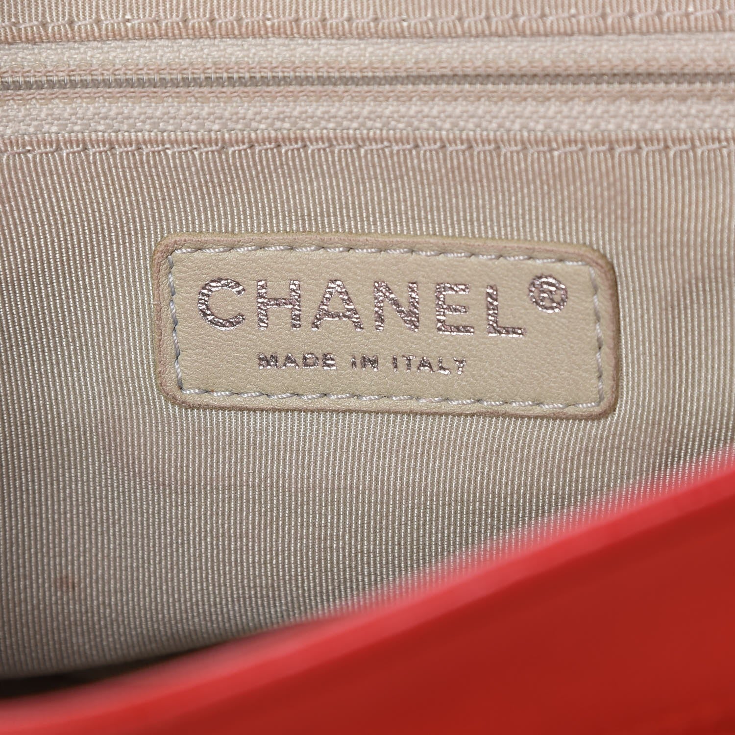 Chanel Washed Lambskin Medium Chain Around Messenger Red 6 of 8