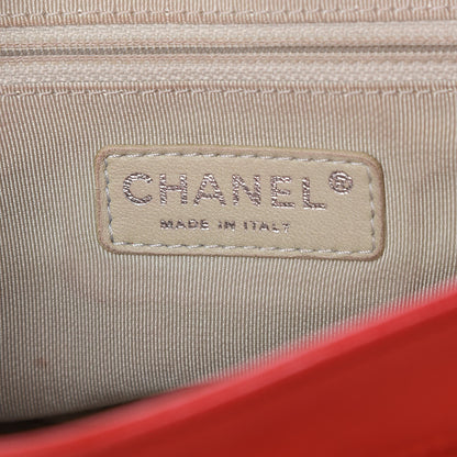 Chanel Washed Lambskin Medium Chain Around Messenger Red 6 of 8