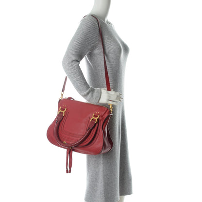 Chloe Calfskin Medium Marcie Satchel Red 2 of 7