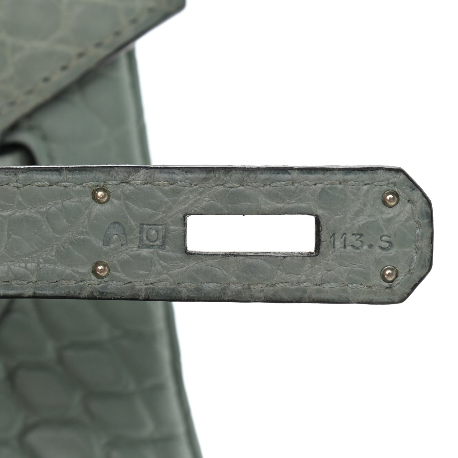 Hermes Matte Alligator Birkin 35 Ciel 7 of 16