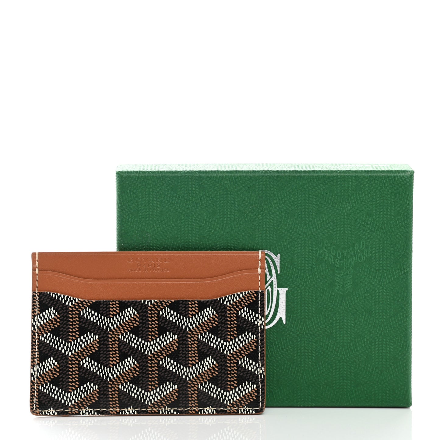 Goyardine Saint Sulpice Card Holder Black Gold