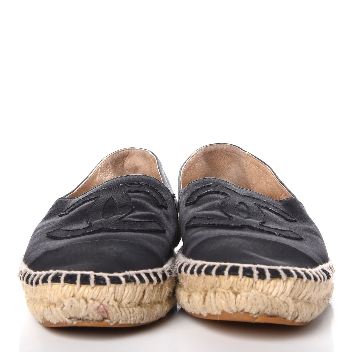 Satin CC Espadrilles 41 Black