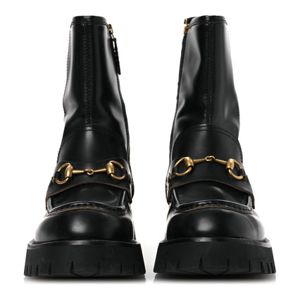 Gucci Cordovan Lux Womens Harald Horsebit 25mm Platform Boots 39.5 Black 3 of 12