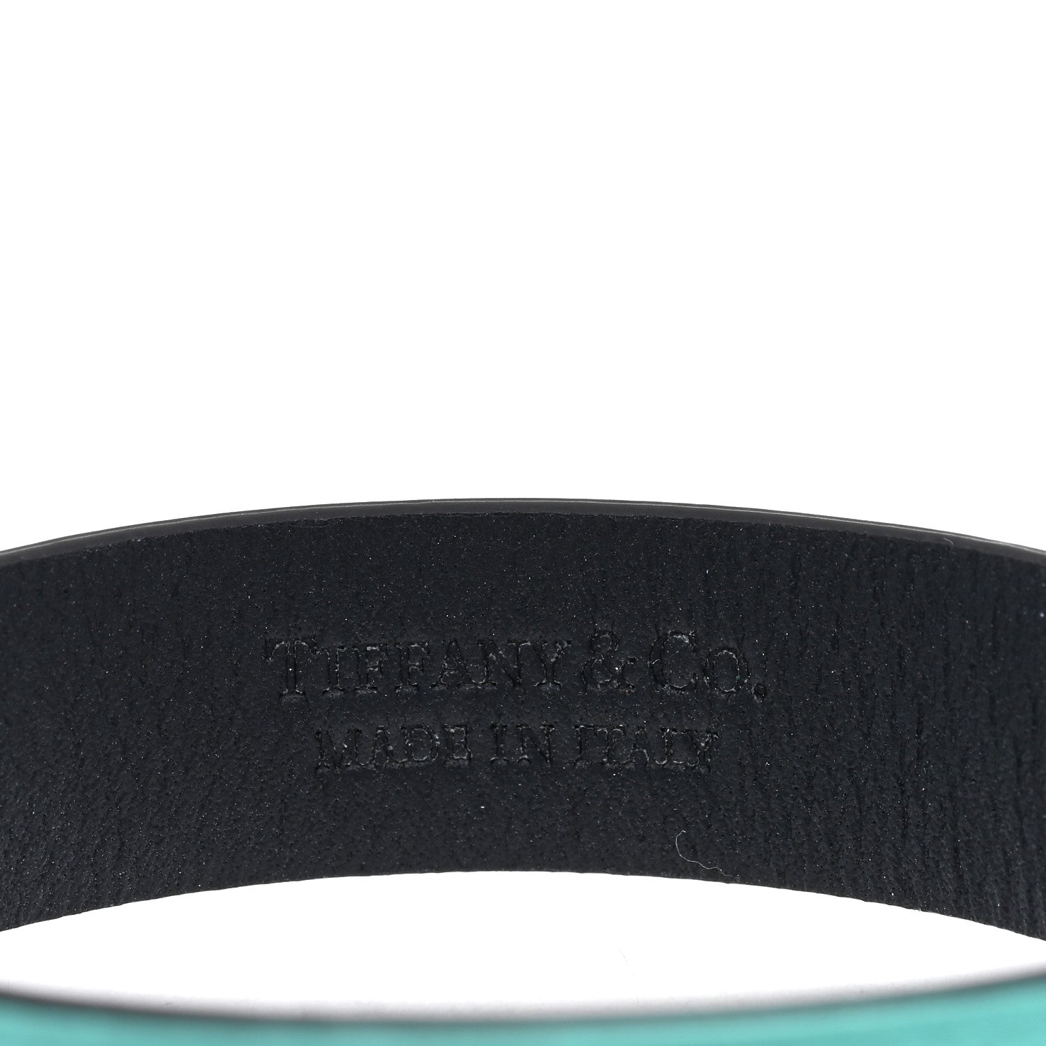 Tiffany Sterling Silver Leather Return to Tiffany Single Wrap Bracelet Blue 3 of 4