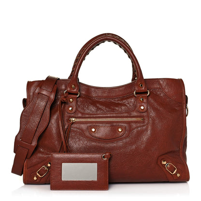 Balenciaga Agneau Classic Gold Hardware City Marron Cognac 1 of 12