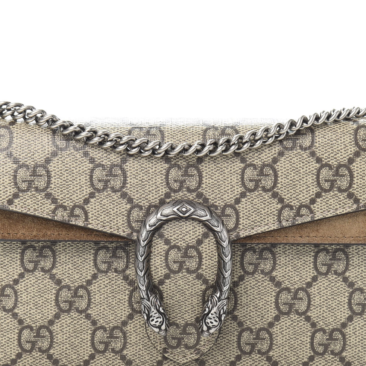 GG Supreme Monogram Super Mini Dionysus Shoulder Bag Taupe