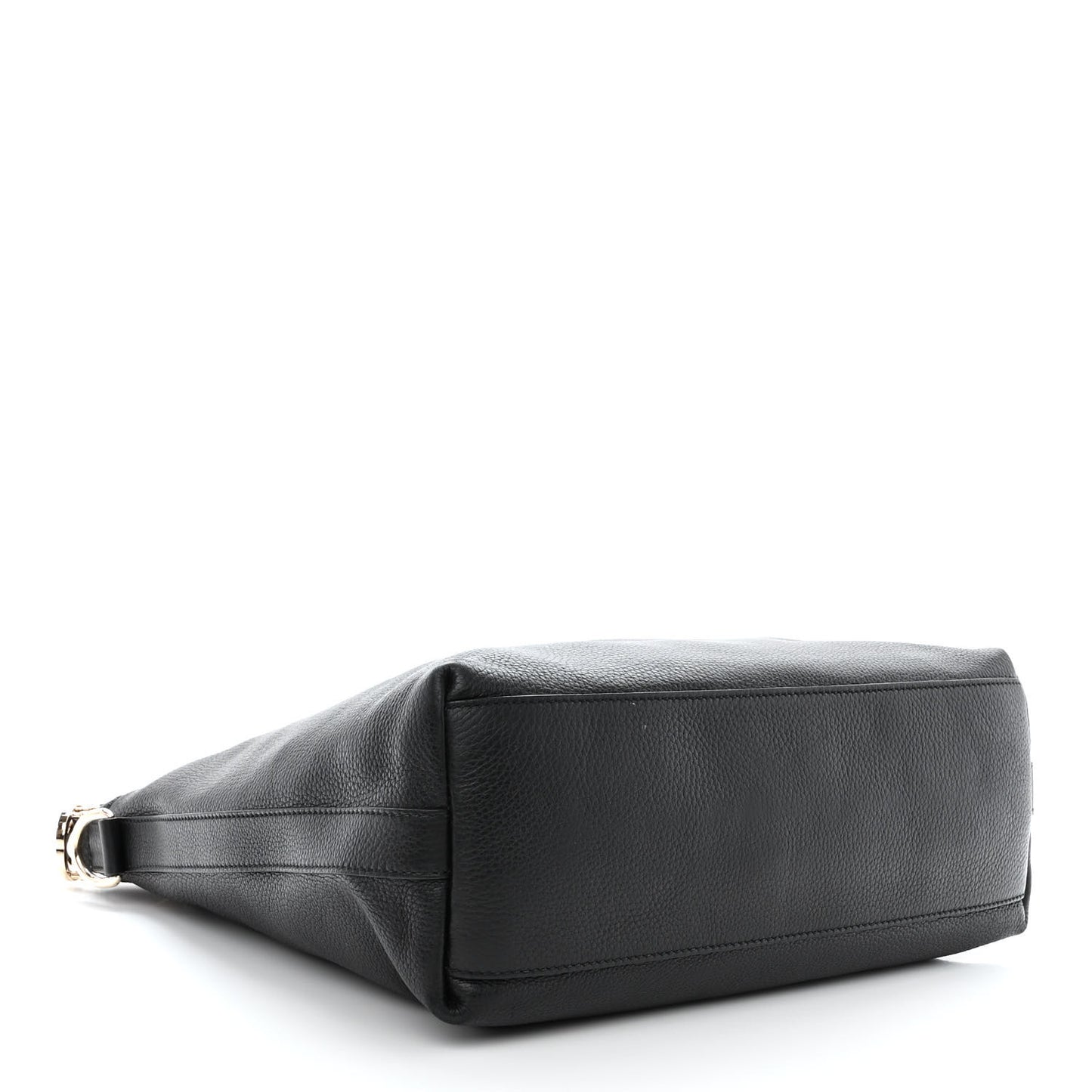 Pebbled Calfskin Small Miss GG Hobo Black