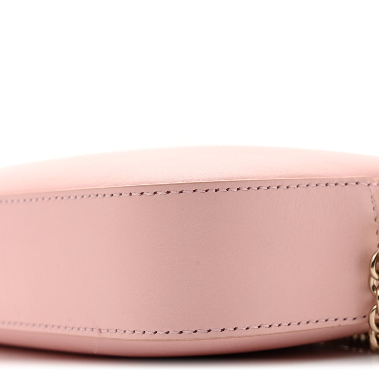 Dollar Calfskin Enamel Monochrome Super Mini GG Marmont Chain Shoulder Bag Light Pink Blue