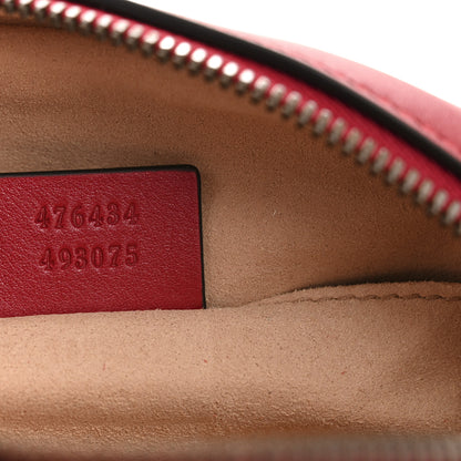 Gucci Calfskin Matelasse GG Marmont Belt Bag 75 30 Hibiscus Red 7 of 10