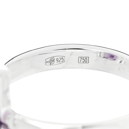 Tiffany Sterling Silver 18K Rose Gold Amethyst Return to Tiffany Love Bugs Butterfly Ring 54 7 6 of 7
