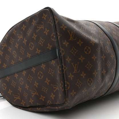 Louis Vuitton Monogram Macassar Keepall Bandouliere 55 8 of 8