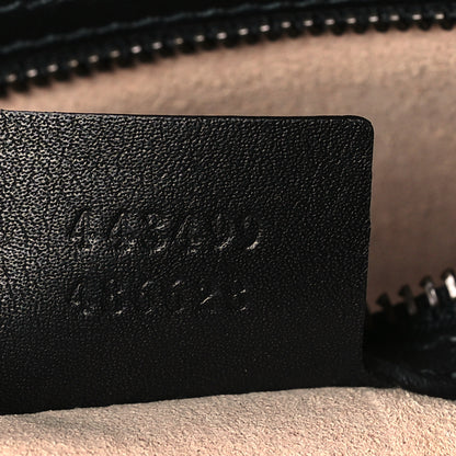 Gucci Calfskin Matelasse Medium GG Marmont Chain Shoulder Bag Black 7 of 9