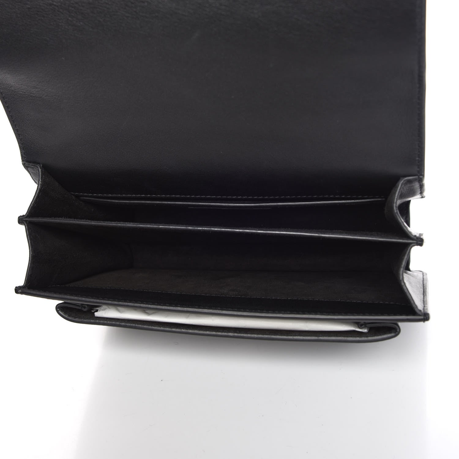 Saint Laurent Grained Calfskin Studded Medium Monogram Heart Sunset Black 7 of 11