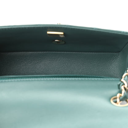 Chanel Lambskin Quilted Mini Rectangular Flap Green 4 of 9