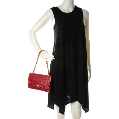 Chanel Lambskin Quilted Small Double Flap Red 2 of 8