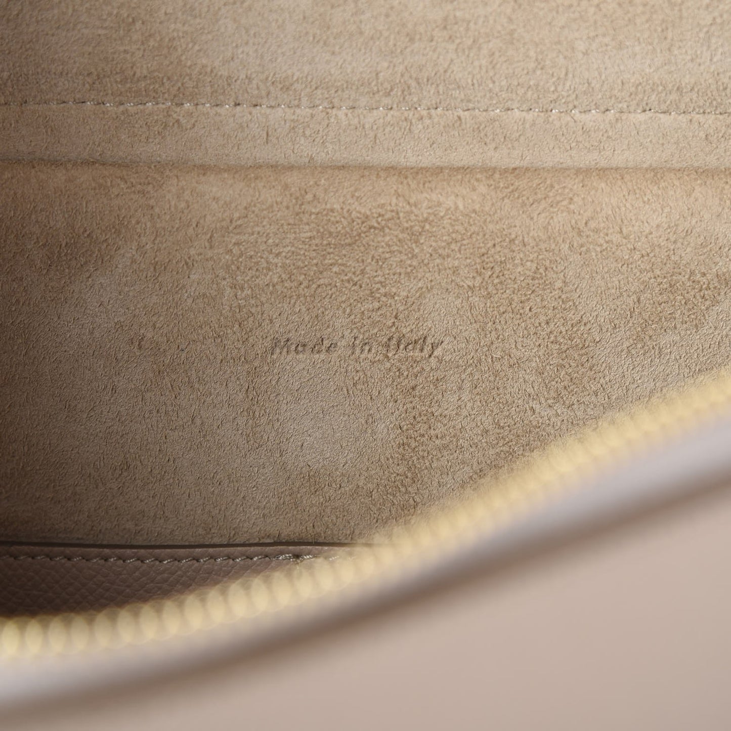 Grained Calfskin Mini Belt Bag Light Taupe