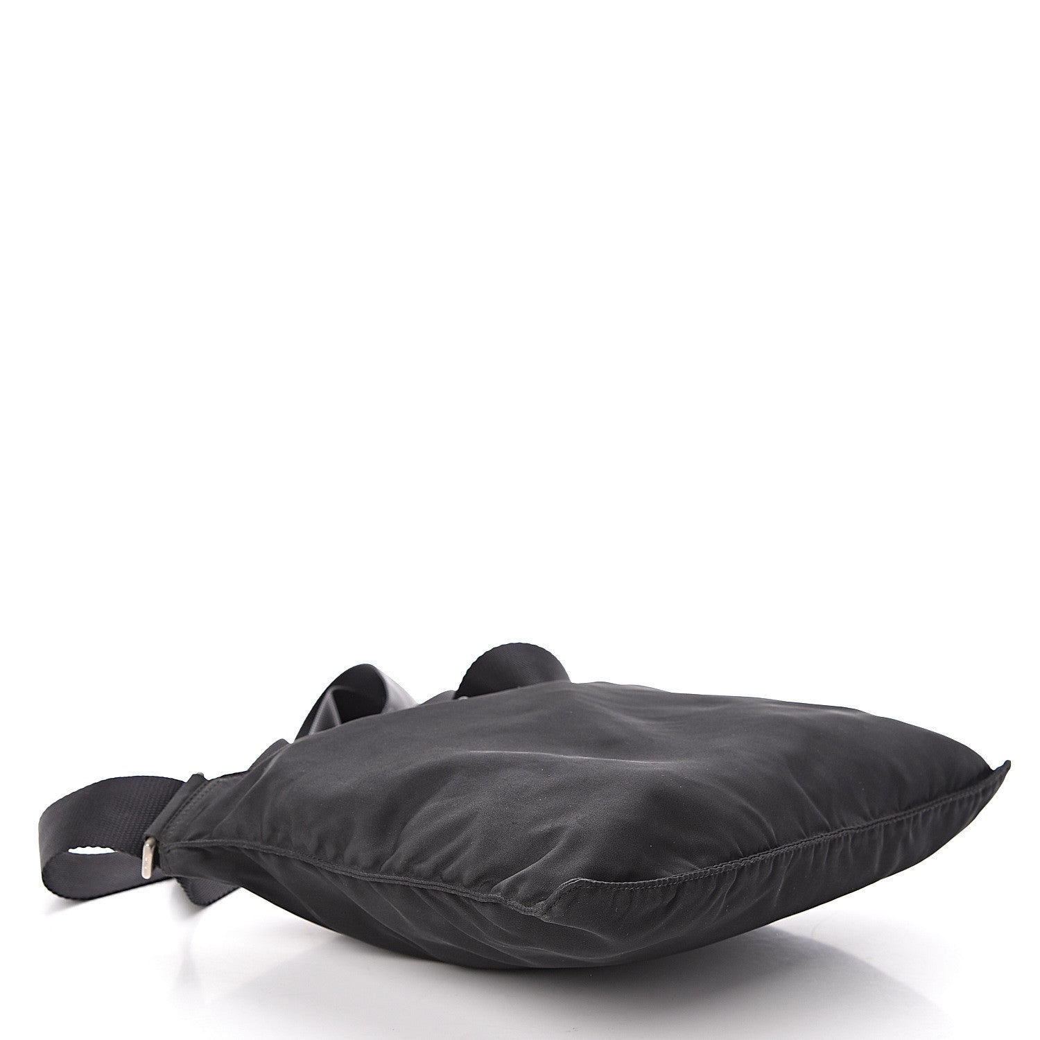 Prada Nylon Flat Messenger Bag Black 4 of 10