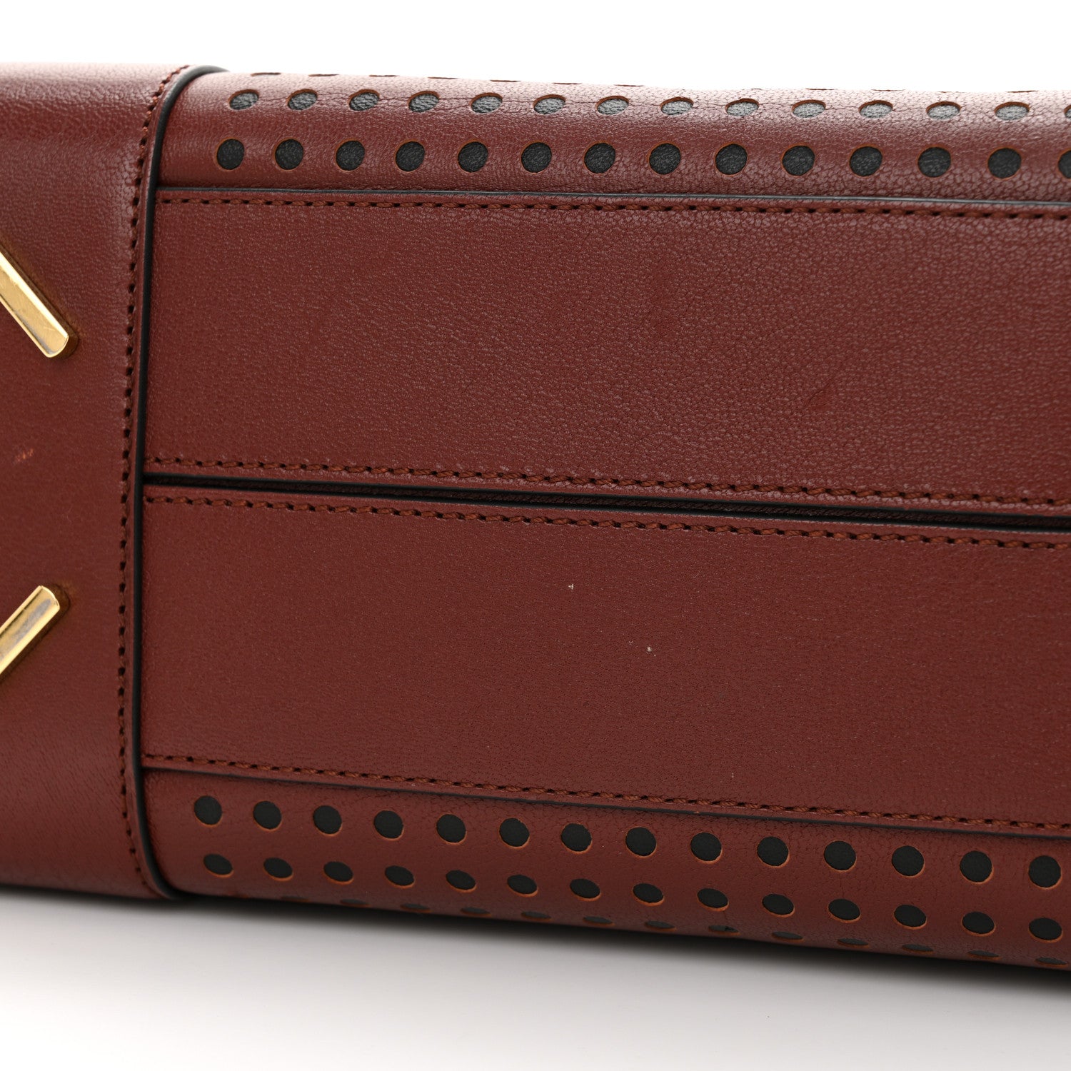 Loewe Calfskin Perforated Amazona 28 Berry 10 of 11