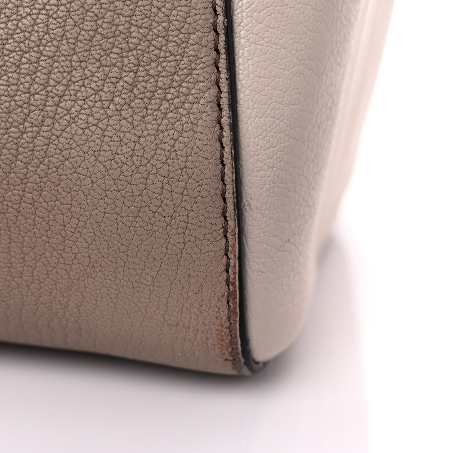 Sugar Goatskin Small Tri-Color Antigona Linen