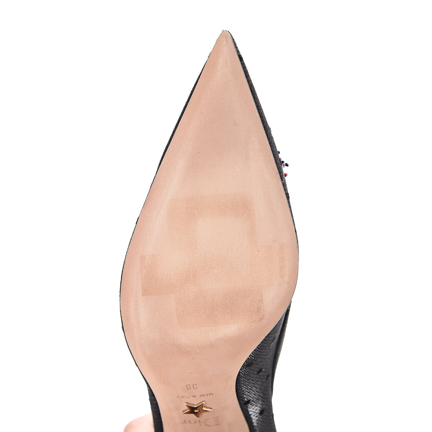 Christian Dior Grosgrain Plumetis Dior Blossom Pump 38 Black 10 of 11