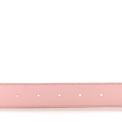 Louis Vuitton Damier Azur LV Initiales 32mm Belt 80/32 Rose Ballerine 5 of 7