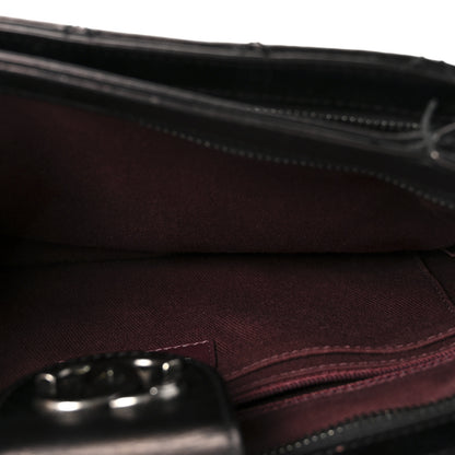 Chanel Glazed Calfskin Quilted Coco Pleats Clutch Black 5 of 8